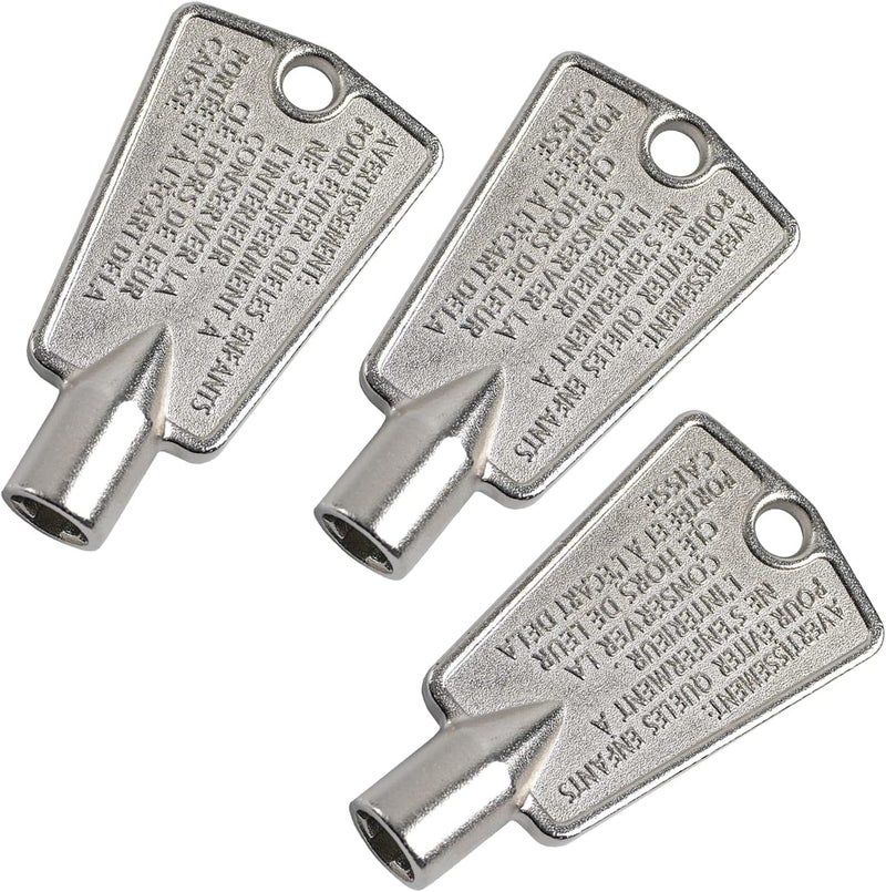 HSTECH 3 Pack 216702900 Freezer Door Key for Frigidaire Kenmore AP4071414 PS2061565 AP2113733 AP4301346 PS1991481 06599905 08037402 12849(Metal) - Image 1